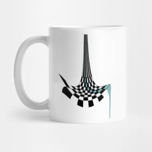 Liquid blue artwork Mug